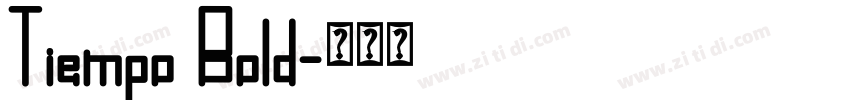 Tiempo Bold字体转换